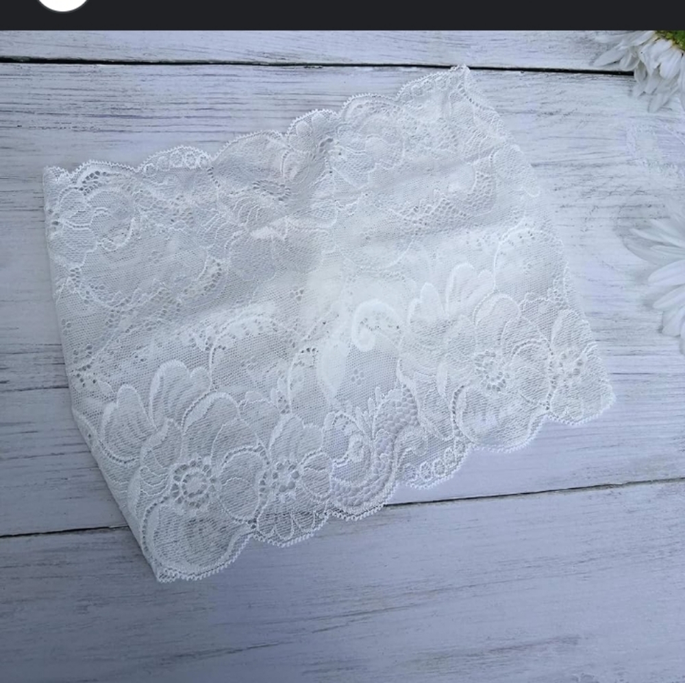 White Laced Headband